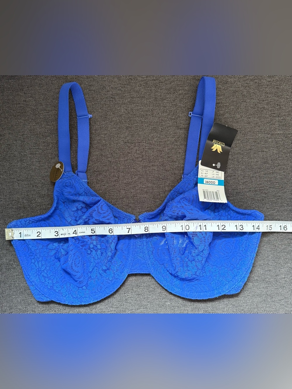 Wacoal Cobalt Lace Full Coverage Underwire Bra - Picture 3 of 6